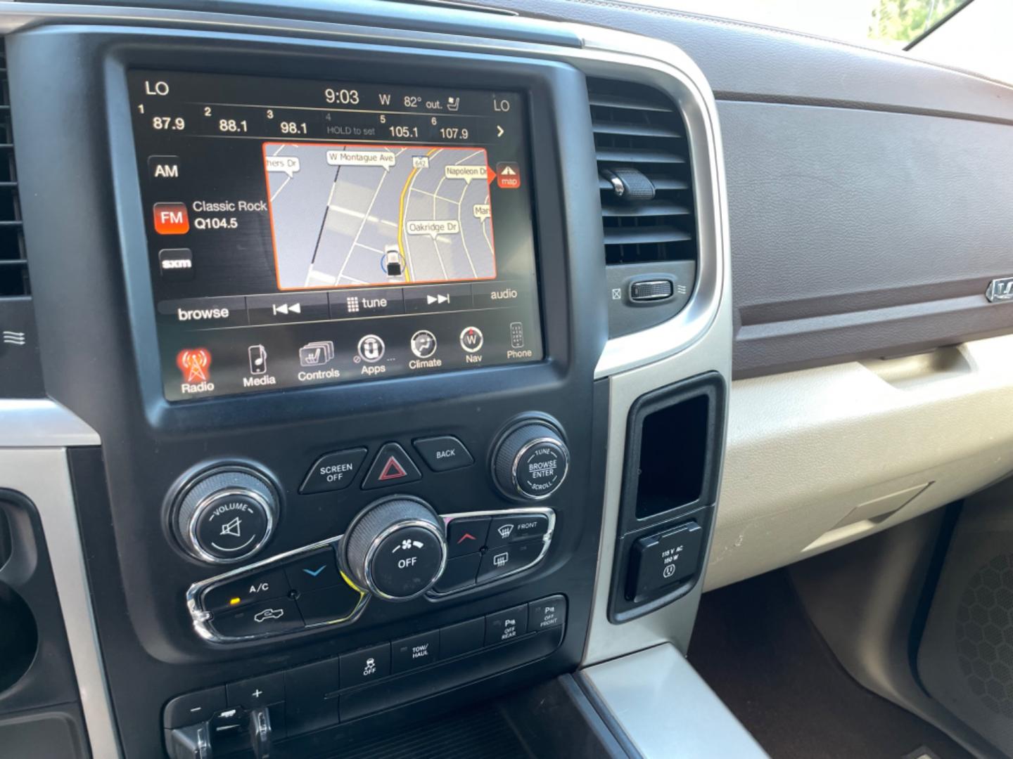 2013 BROWN RAM 1500 LARAMIE (1C6RR6NT8DS) with an 5.7L engine, Automatic transmission, located at 5103 Dorchester Rd., Charleston, SC, 29418-5607, (843) 767-1122, 36.245171, -115.228050 - Clean CarFax (no accidents reported!) Leather, Navigation, Backup Camera, CD/Sat/Bluetooth, Dual Climate Control, Power Everything (windows, locks, seats, mirrors), Heated/Cooled Seats, Heated Rear Seats, Heated Steering Wheel, Power Sliding Rear Window, Power Inverter, Push Button Start, Keyless E - Photo#16